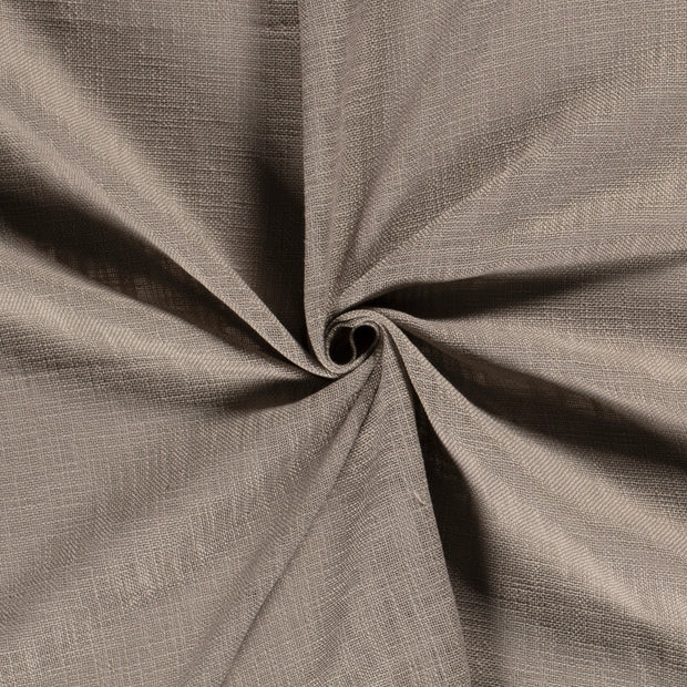 Heavy Cotton Slub tissu Gris taupe 