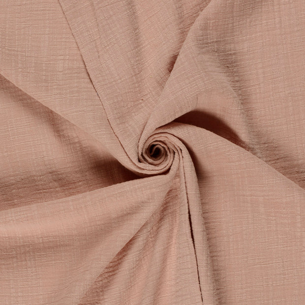 Muslin fabric Light Pink slub 