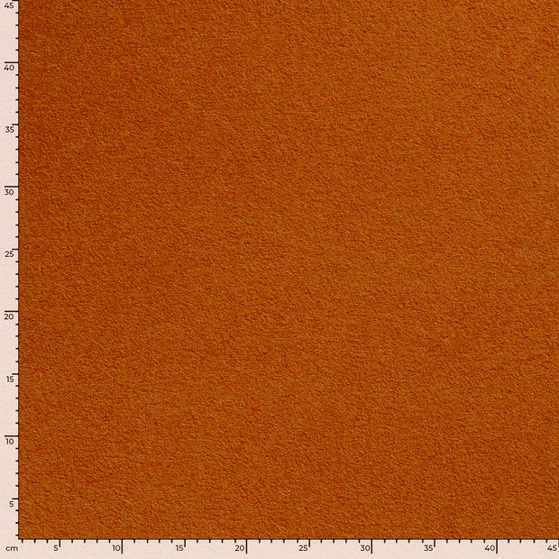 Wool Boucle fabric Unicolour Orange