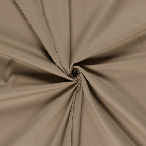 Satin de coton tissu Beige 