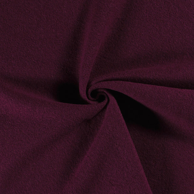 Chiffon en laine tissu Bordeaux 