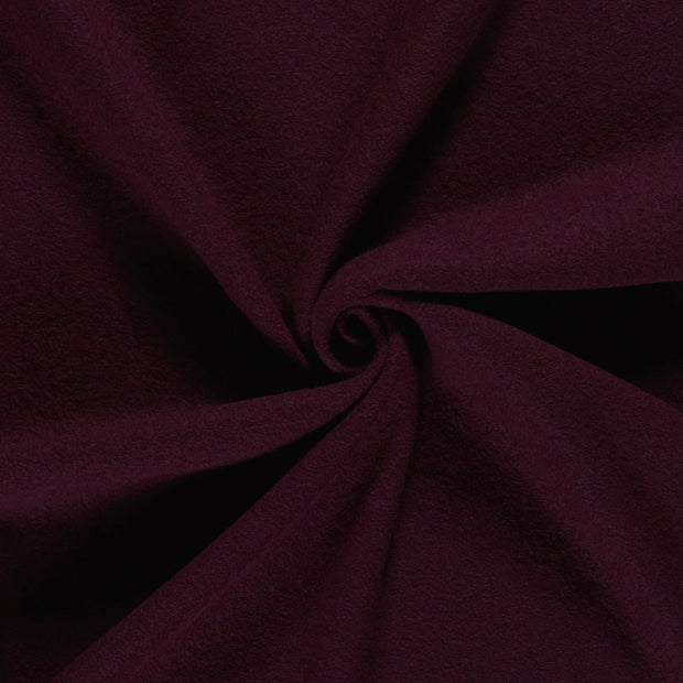 Wool Boucle fabric Wine red 