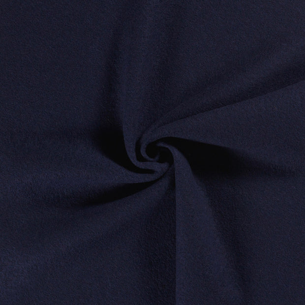 Wool Boucle fabric Navy 