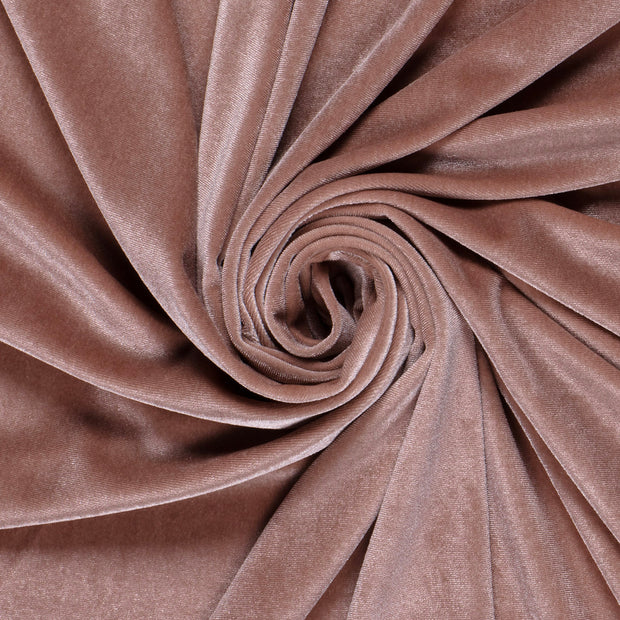 Velvet fabric Unicolour Light Pink