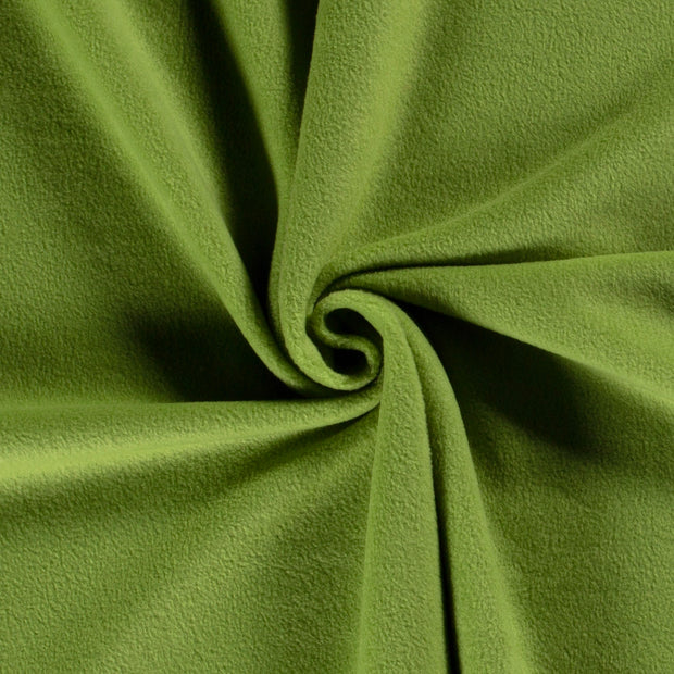 Polar Fleece tela Unicolor Verde oliva