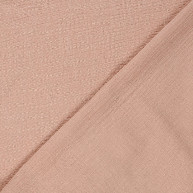 Muslin fabric Unicolour slub 