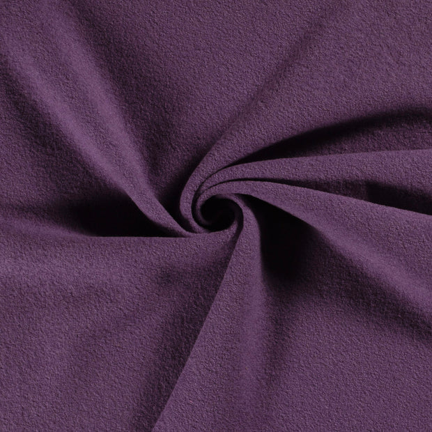 Chiffon en laine tissu Aubergine 