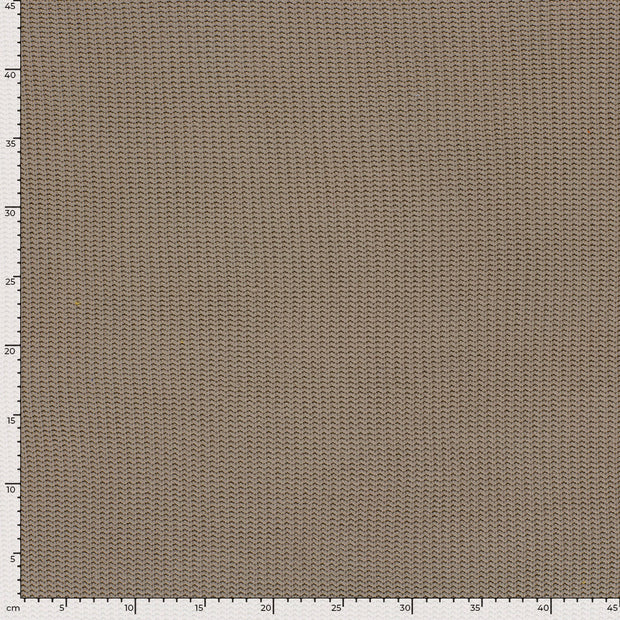 Heavy Knit tissu Torsade Beige