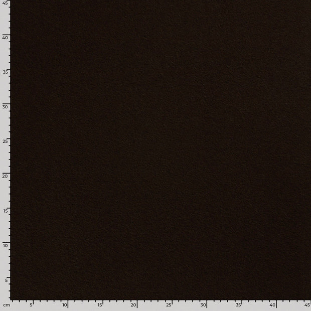 Wool Boucle fabric Unicolour Dark Brown