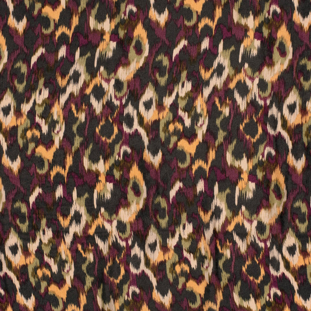 Satin Velvet fabric Aubergine 