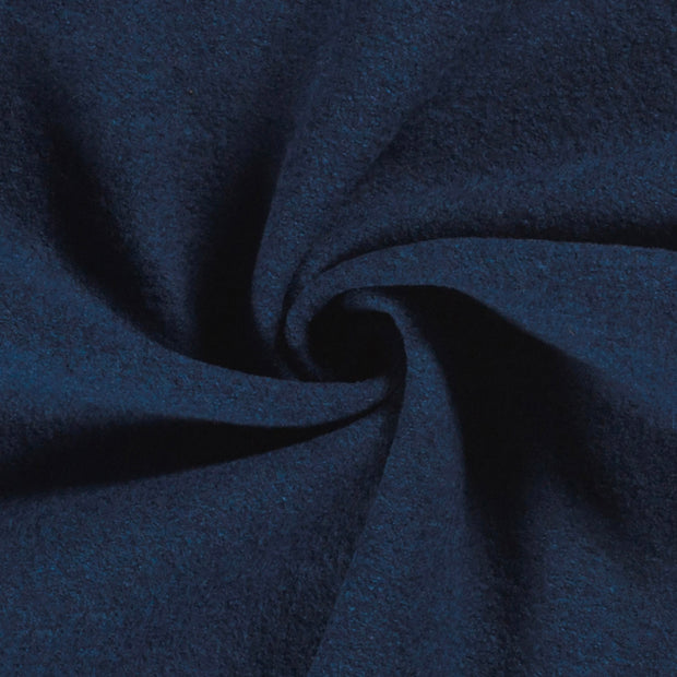 Chiffon en laine tissu Unicolore Indigo