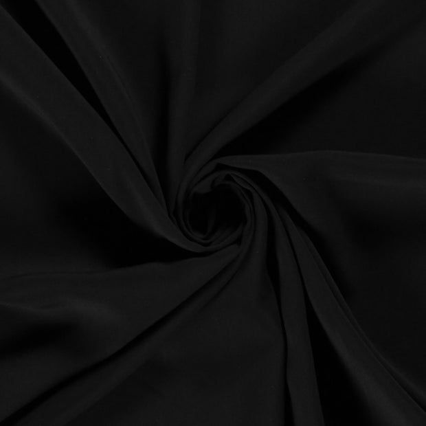 Bamboo Poplin fabric Unicolour Black