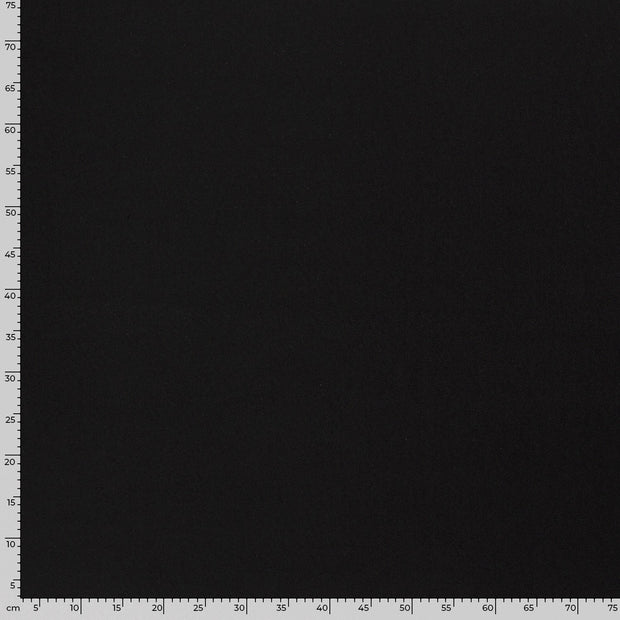 Gabardine fabric Unicolour Black