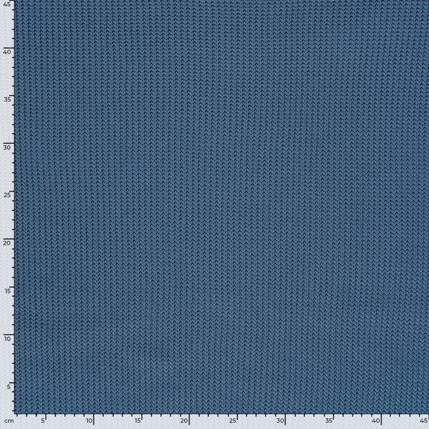 Heavy Knit fabrik Kabelstoff Indigoblau