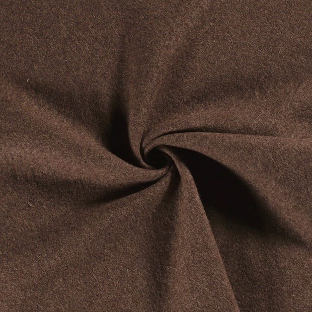 Chiffon en laine tissu Marron 