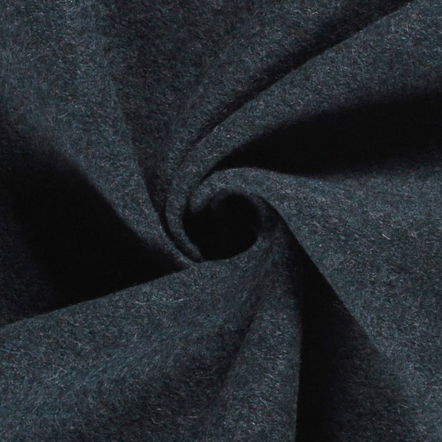 Wool Boucle fabric Unicolour Indigo