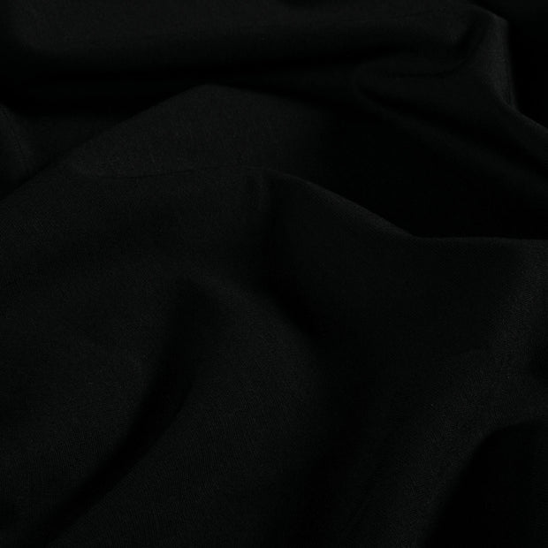 Punta di Roma fabric Unicolour Black