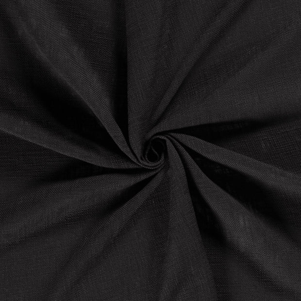 Heavy Cotton Slub fabric Black 