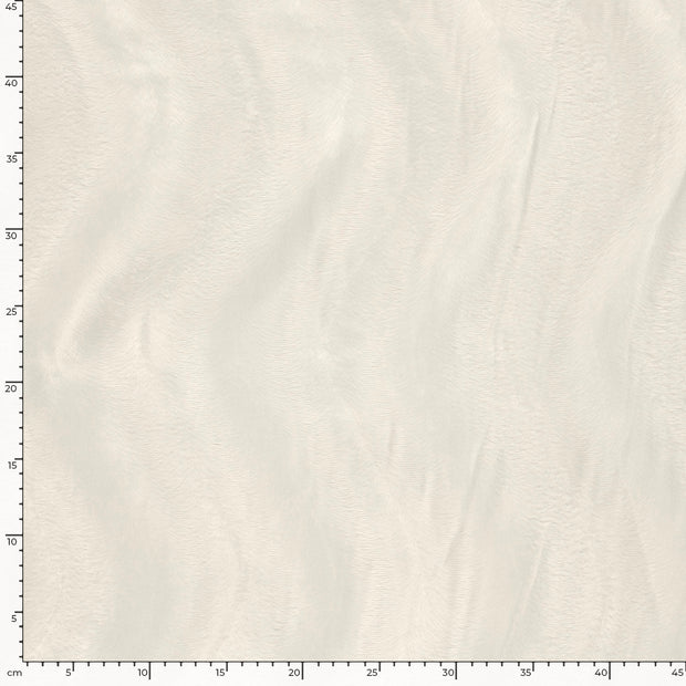 Velours tissu Unicolore Blanc cassé