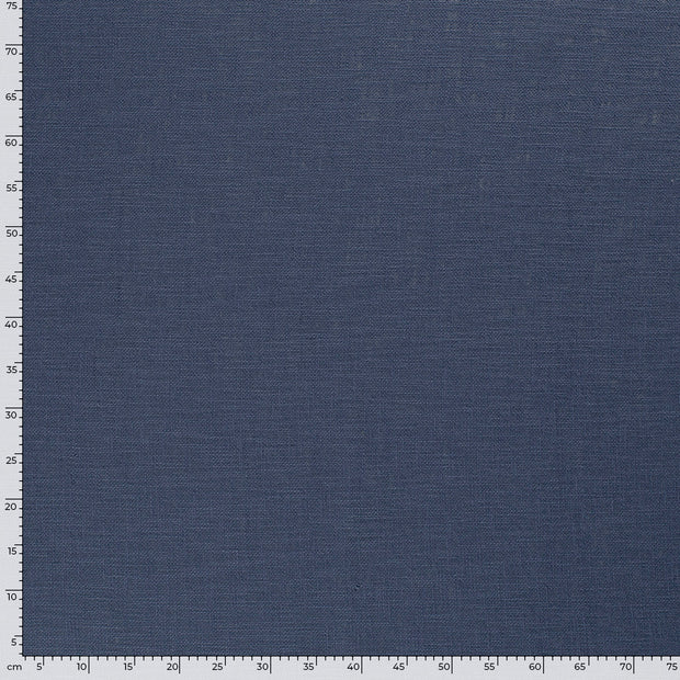 Heavy Cotton Slub tissu Unicolore Indigo