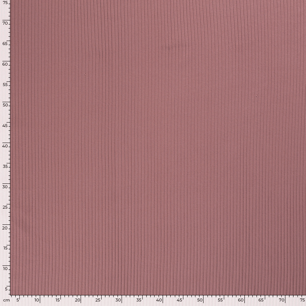 Rib Jersey tissu Unicolore Mauve