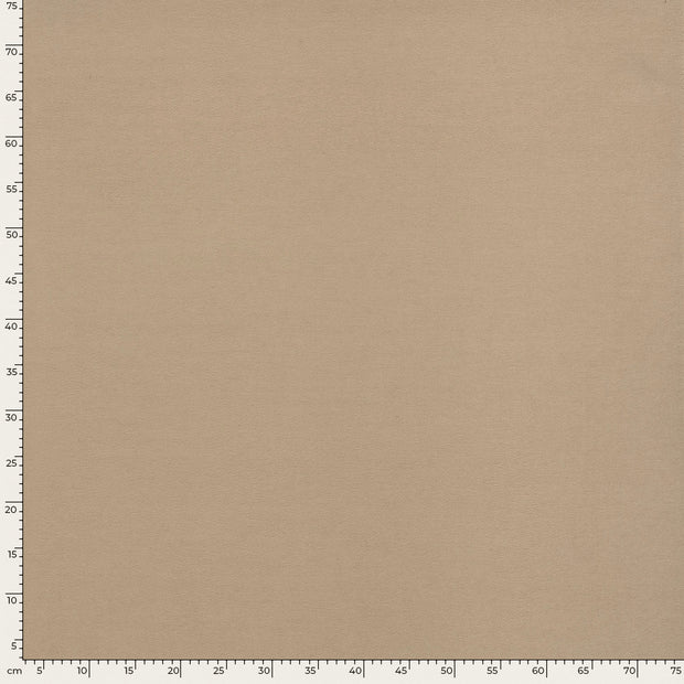 Mantel Wool Touch tissu Unicolore Beige