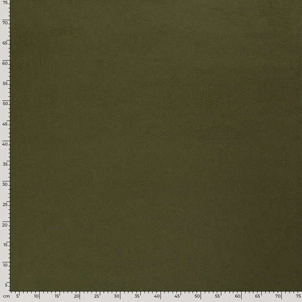 Mantel Wool Touch tela Unicolor Verde caqui