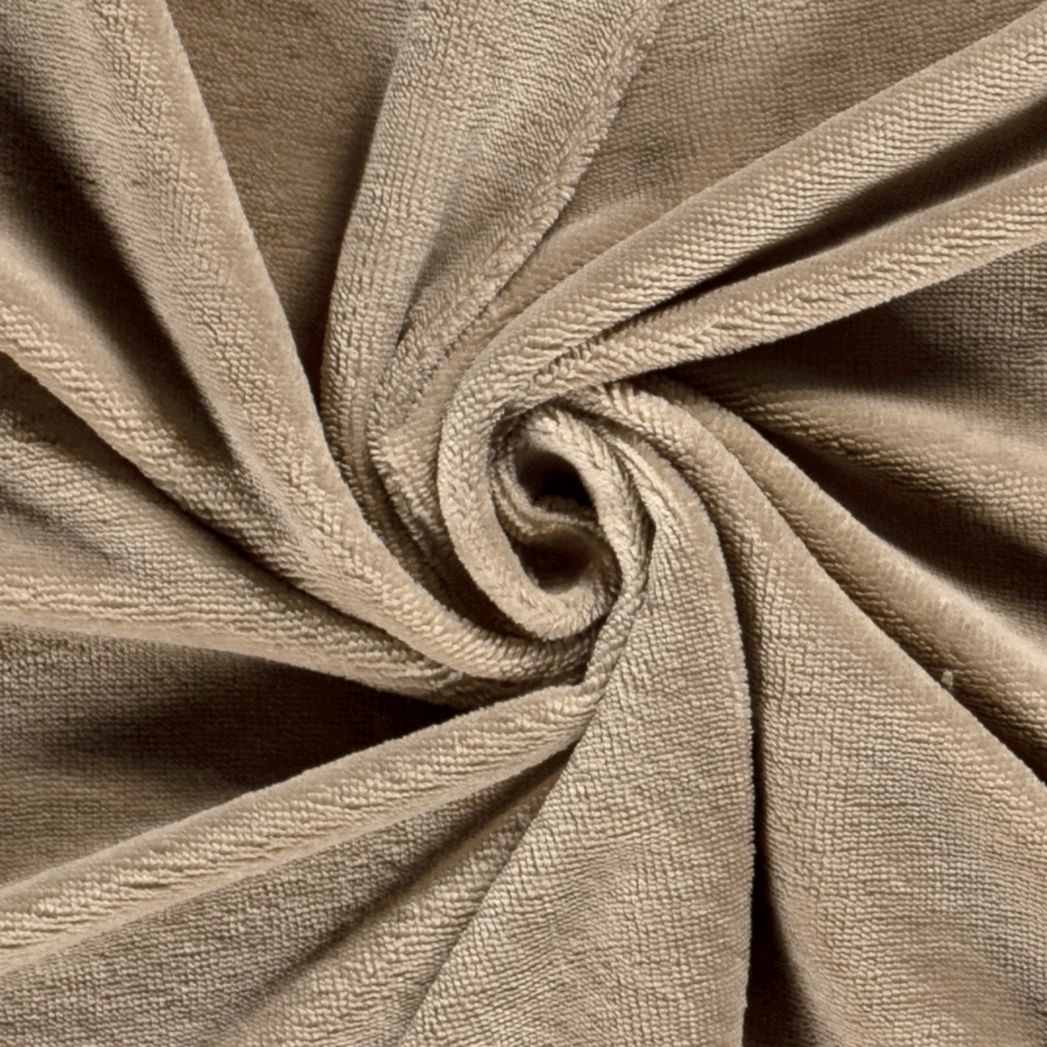 Bamboo Fleece Fabric Unicolour Camel 