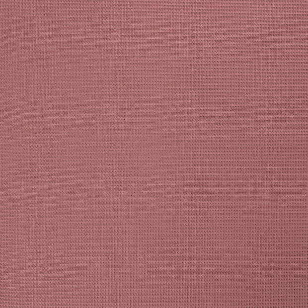 Waffle piqué fabric Old Pink matte 