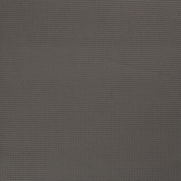 Waffle piqué fabric Dark Grey matte 