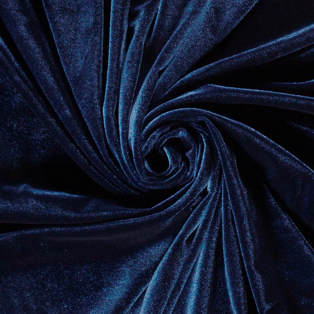 Velvet fabric Unicolour Navy