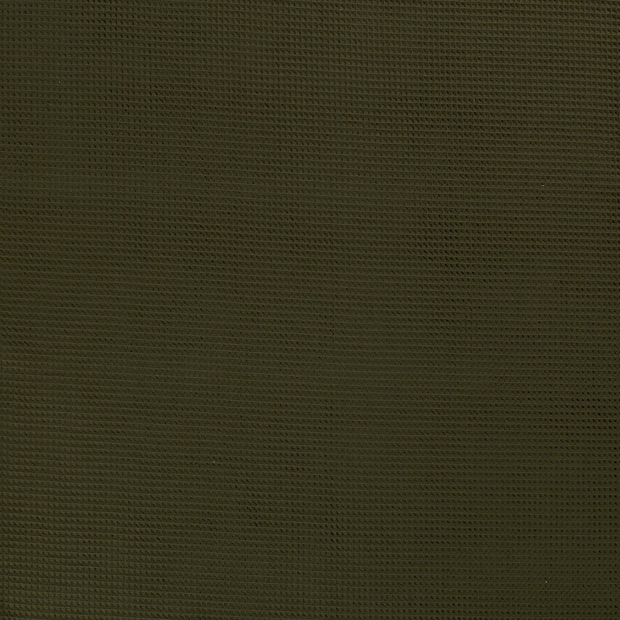 Waffle piqué fabric Khaki Green matte 