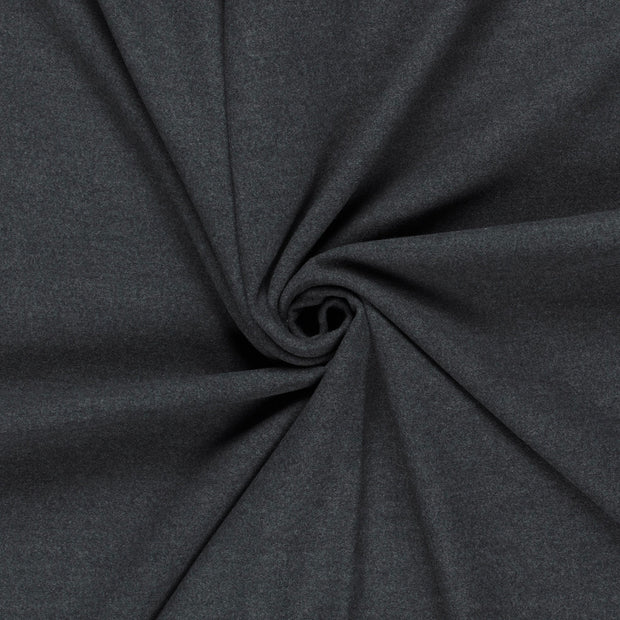 Mantel Wool Touch fabric Dark Grey brushed 