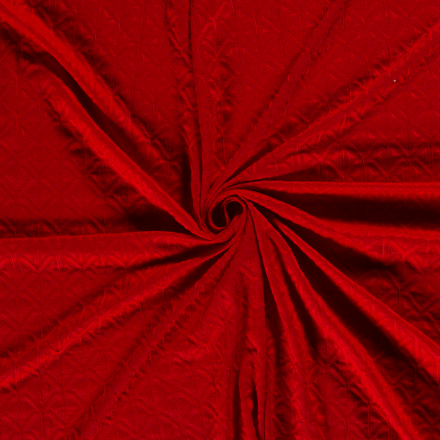 Jacquard fabric Red blown 