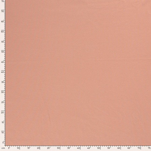 Rib Jersey tissu Unicolore Coral