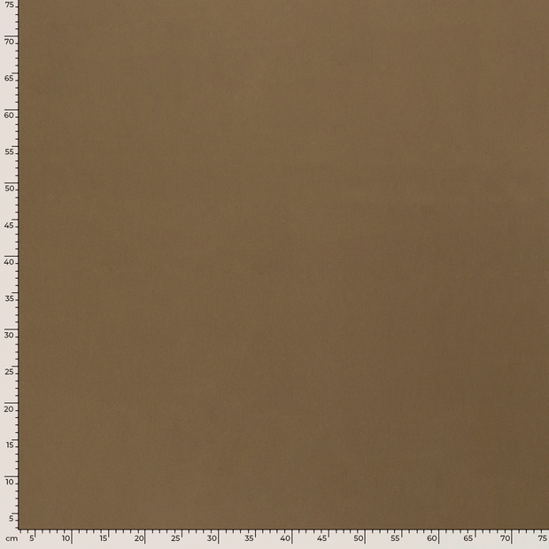 Cotton Satin fabric Unicolour Brown