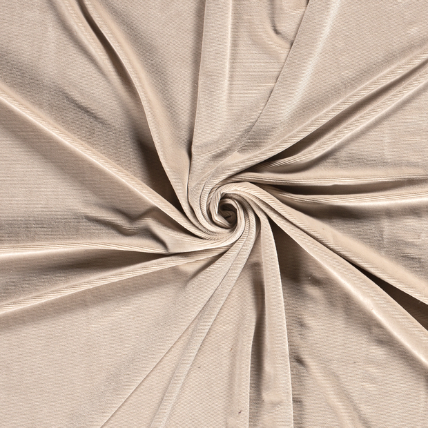 Velvet fabric Beige 