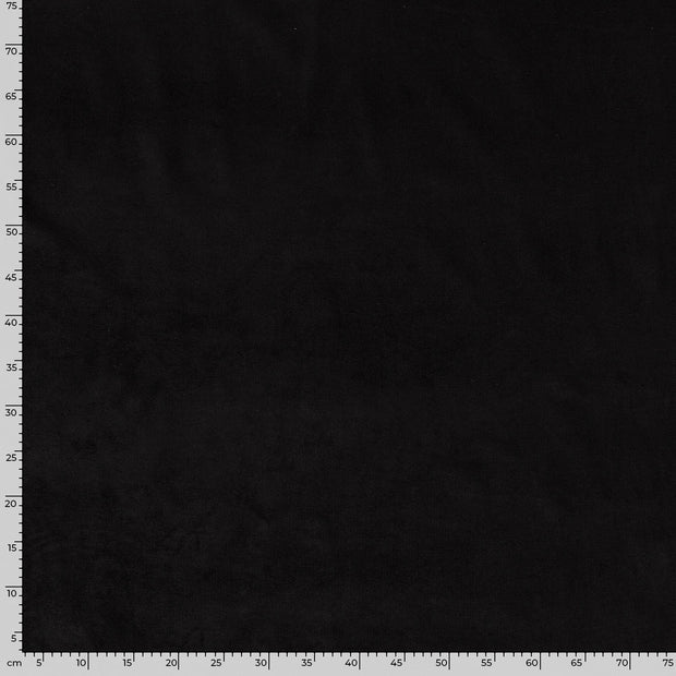 Needle Corduroy Stretch 16w tissu Unicolore Noir