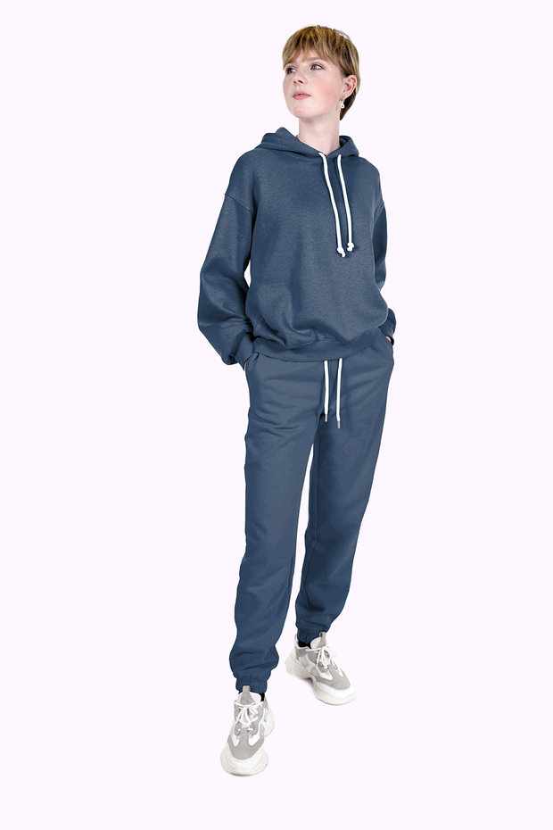 Jogging fabric Unicolour Dark Indigo