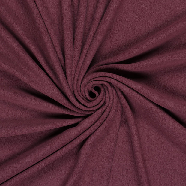 Microfleece stof Aubergine brushed 