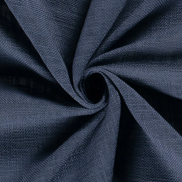 Heavy Cotton Slub fabric Unicolour Indigo