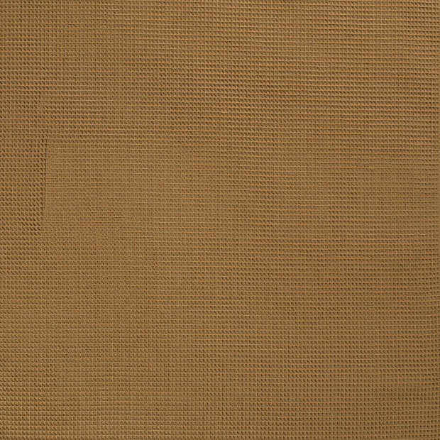 Waffle piqué fabric Camel matte 