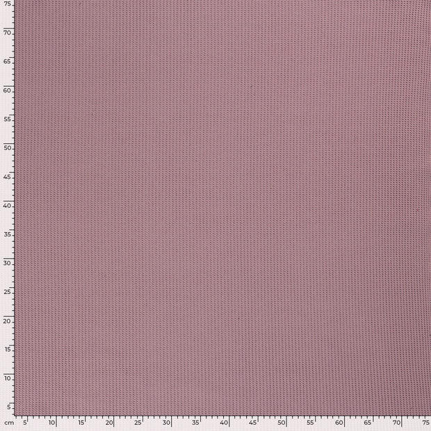 Knitted Waffle fabric Unicolour Mauve