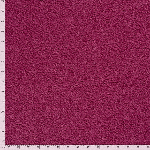 Bouclé tissu Unicolore Fuchsia