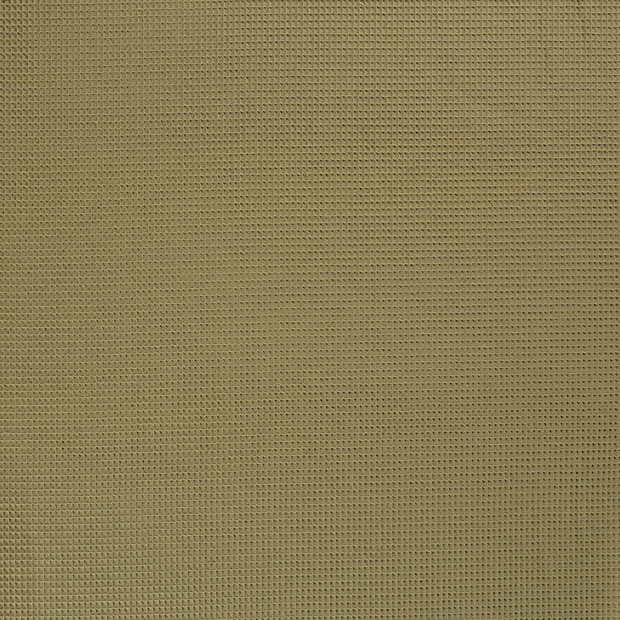 Waffle piqué fabric Olive Green matte 