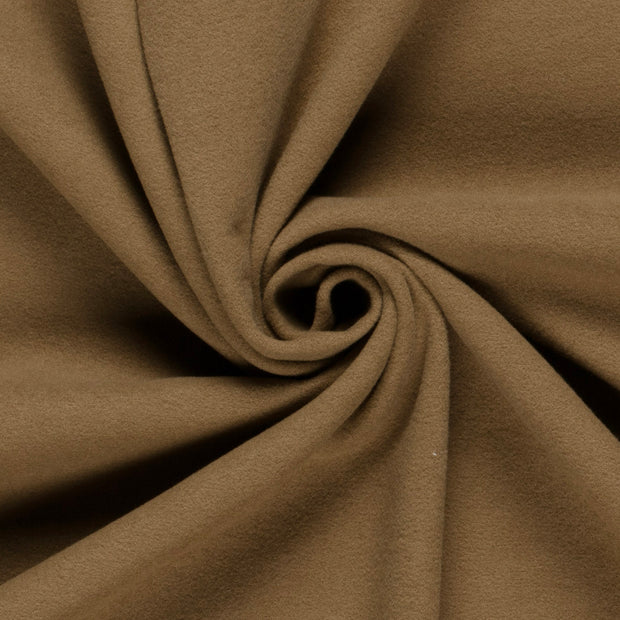 Mantel Wool Touch fabric Unicolour Camel