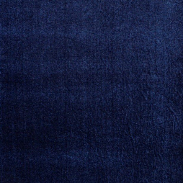 Velours tissu Bleu Marine légèrement brillant 