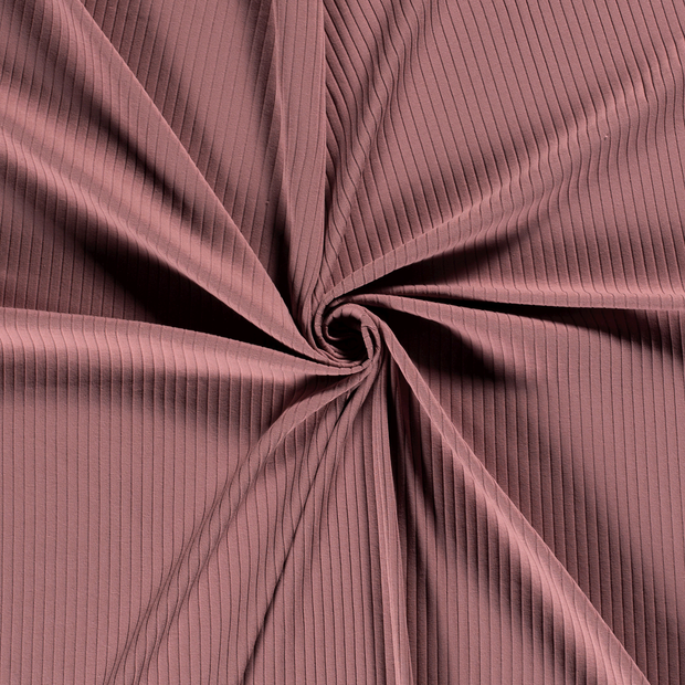 Rib Jersey fabric Mauve 