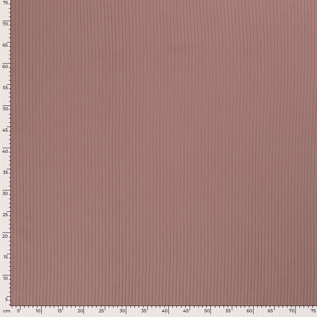 Rib Jersey stof Effen Licht Mauve