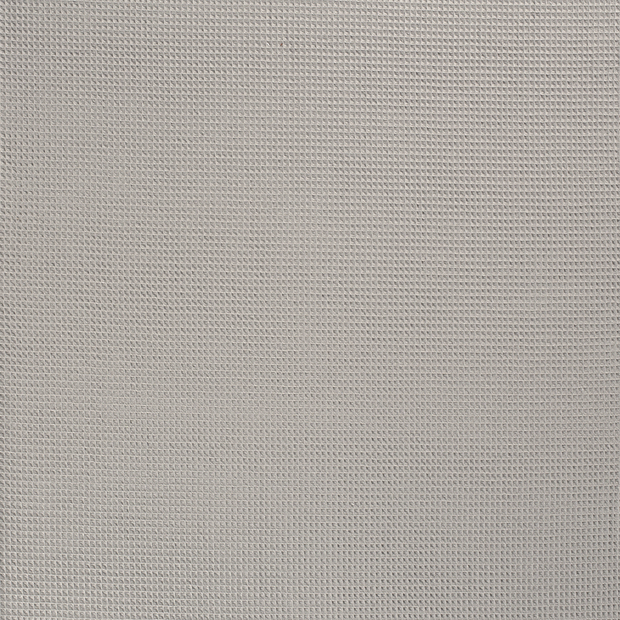 Waffle piqué fabric Light Grey matte 